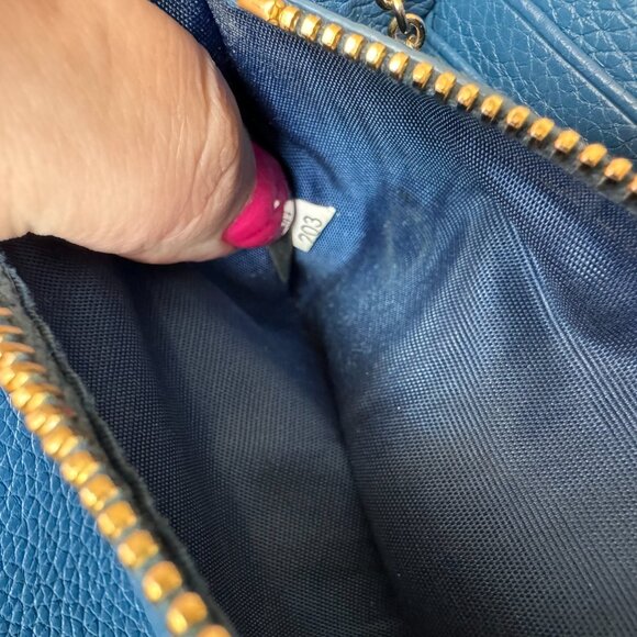 ❤️LAST CHANCE❤️ Prada Blue Saffiano Leather Snap ID Holder Long Wallet (w/ COA) - Picture 15 of 15